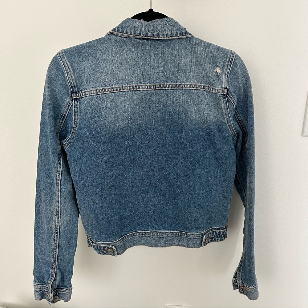 Floral Embroidered Denim Jacket - Picture 2 of 6